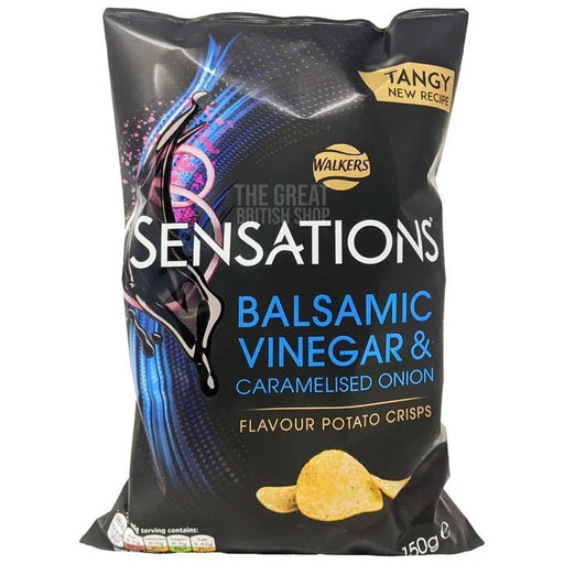 Sensations Balsamic Vinegar & Caramelised Onion- 150g imported British grocery product available in Canada