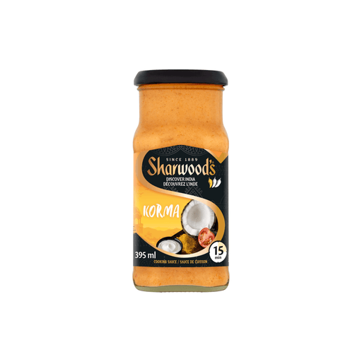 Sharwood's Korma Cooking Sauce - 420g imported British grocery product available in Canada