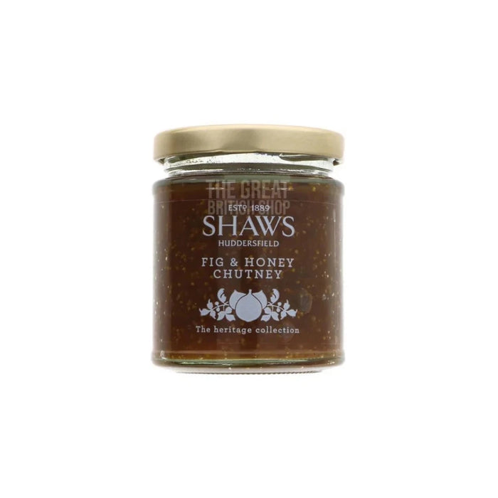 Shaws Fig & Honey Chutney - 195g imported British grocery product available in Canada
