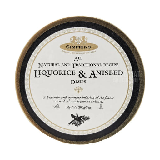 Simpkins Liquorice & Aniseed - 200g imported British grocery product available in Canada