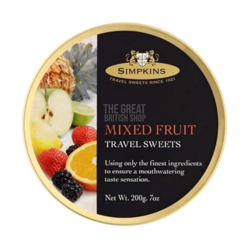 Simpkins Mixed Fruit - 200g imported British grocery product available in Canada