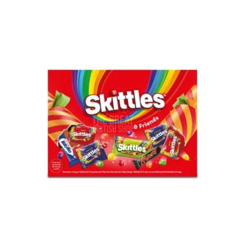 Skittles & Friends Medium Selection Box - 150.5g imported British grocery product available in Canada