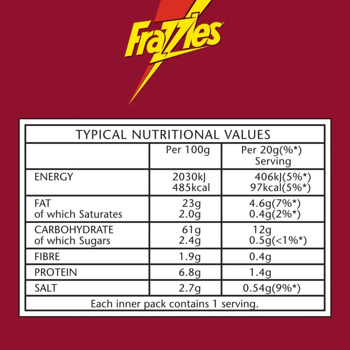 Smiths Frazzles - 6pk imported British grocery product available in Canada
