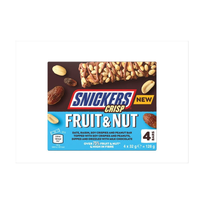 Snickers Crisp Fruit & Nut - 4 Pack | British Store Online | The Great British Shop