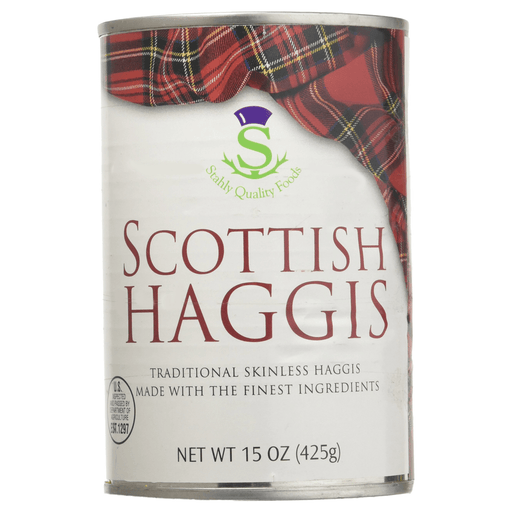 Stahly Quality Foods Scottish Style Haggis - 425g imported British grocery product available in Canada