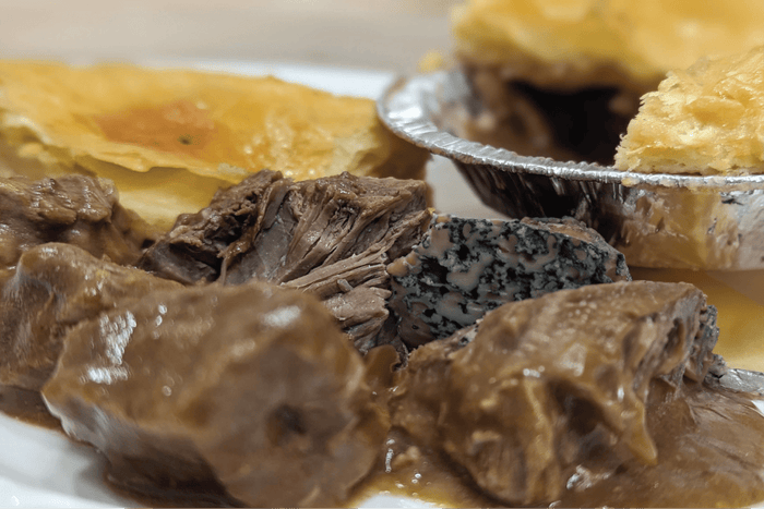 Steak & Stilton Pie from The Great British Shop bakery in Halifax