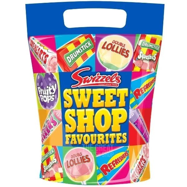 Swizzels Matlow Sweet Shop Favourites Pouch - 375g imported British grocery product available in Canada