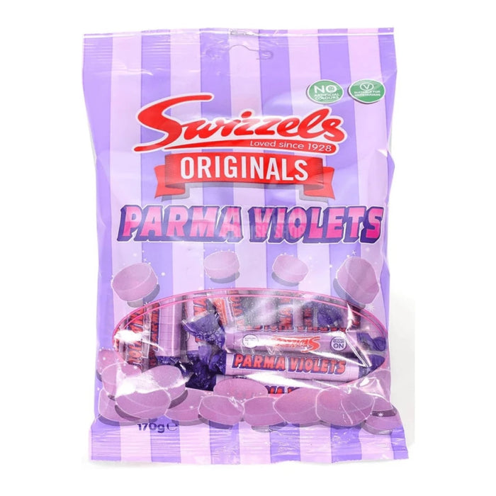 Swizzels Originals Parma Violets - 130g imported British grocery product available in Canada