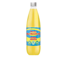 Swizzels Refreshers Lemon Squash 1L: the plastic bottle with blue label and screw cap.