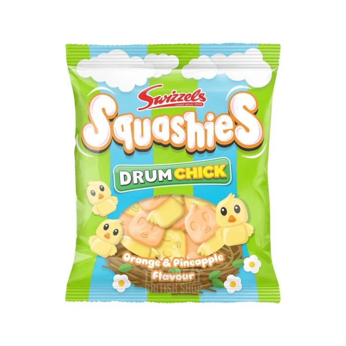 Swizzles Squashies DrumChick - 120g imported British grocery product available in Canada