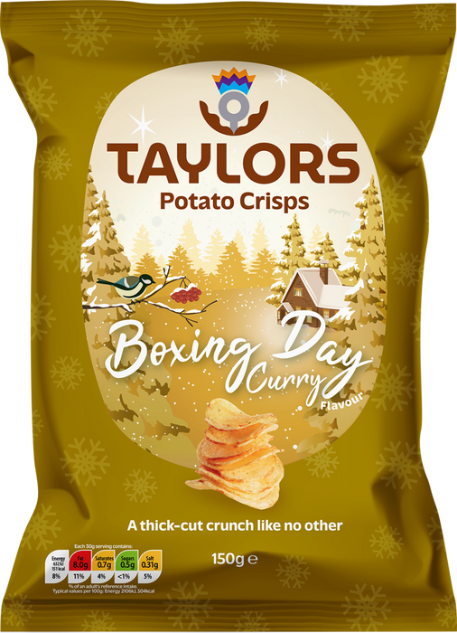 Taylors Boxing Day Curry Crisps - 150g | British Store Online | The Great British Shop