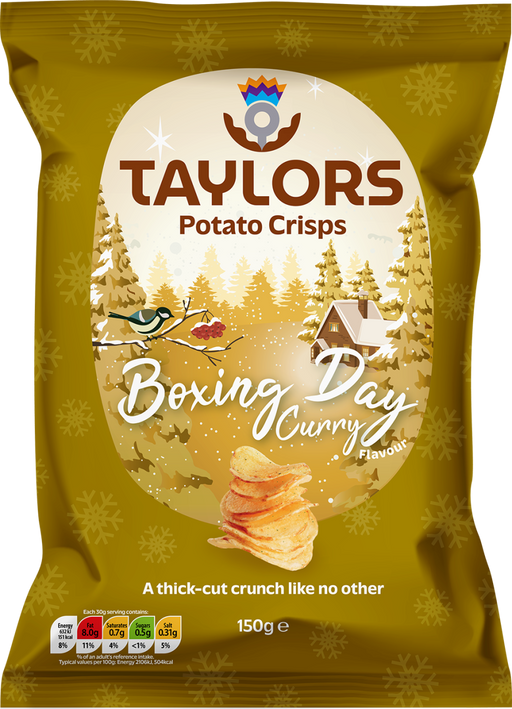 Taylors Boxing Day Curry Crisps - 150g | British Store Online | The Great British Shop