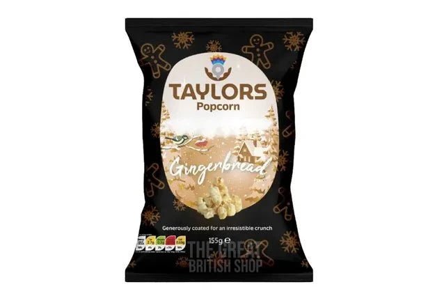 Taylors Gingerbread Flavour Popcorn - 155g imported British grocery product available in Canada