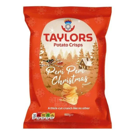 Taylors Peri Peri Christmas Crisps - 150g imported British grocery product available in Canada