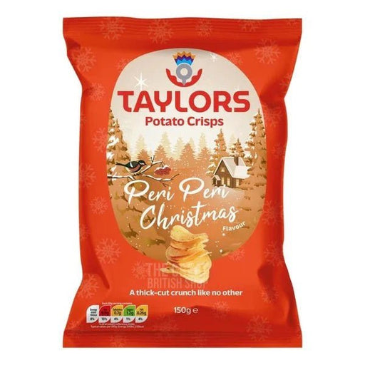 Taylors Peri Peri Christmas Crisps - 150g imported British grocery product available in Canada