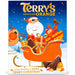 Terry's Chocolate Orange Advent Calendar - 106g, straight-on front of the UK Christmas calendar with its 24 numbered doors