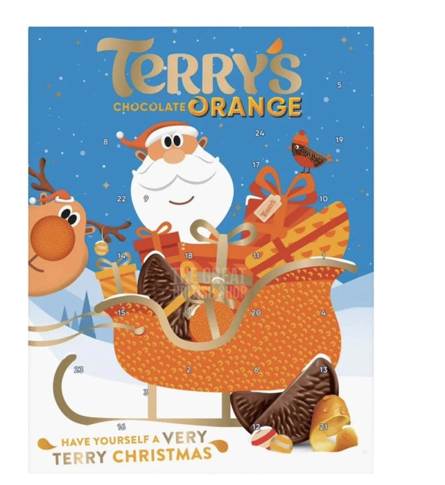 Terry's Chocolate Orange Advent Calendar - 106g imported British grocery product available in Canada