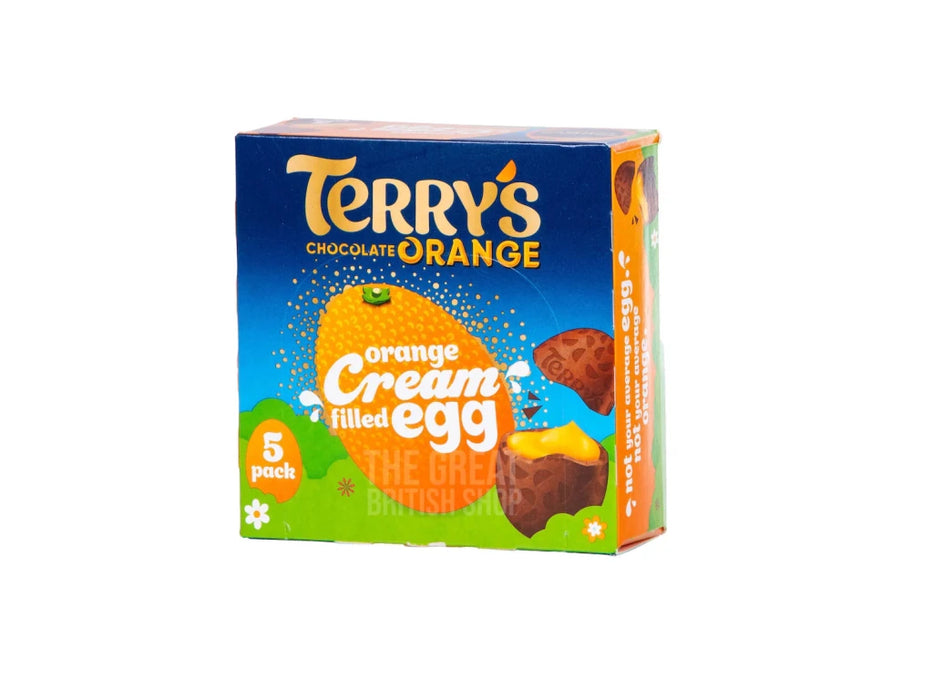 Terry's Chocolate Orange Cream Filled Egg - 5-Pack imported British grocery product available in Canada