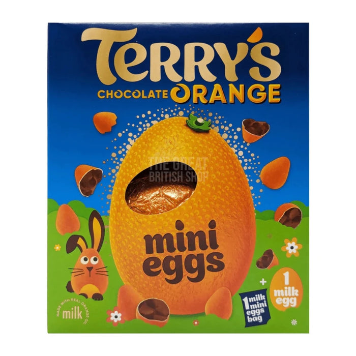 Terry's Chocolate Orange Easter Egg with Mini Eggs - 200g imported British grocery product available in Canada