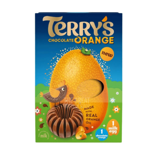 Terry's Chocolate Orange Egg with Orange Ball - 295g imported British grocery product available in Canada