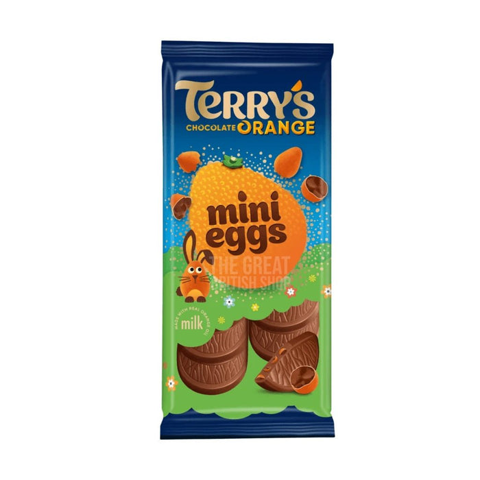 Terry's Chocolate Orange Mini Eggs Bar - 90g imported British grocery product available in Canada