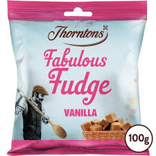 Thornton's Vanilla Fudge Bag - 100g | British Store Online | The Great British Shop