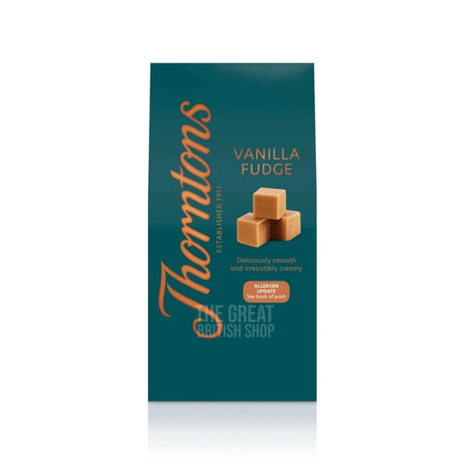 Thorntons Vanilla Fudge Carton - 150g imported British grocery product available in Canada