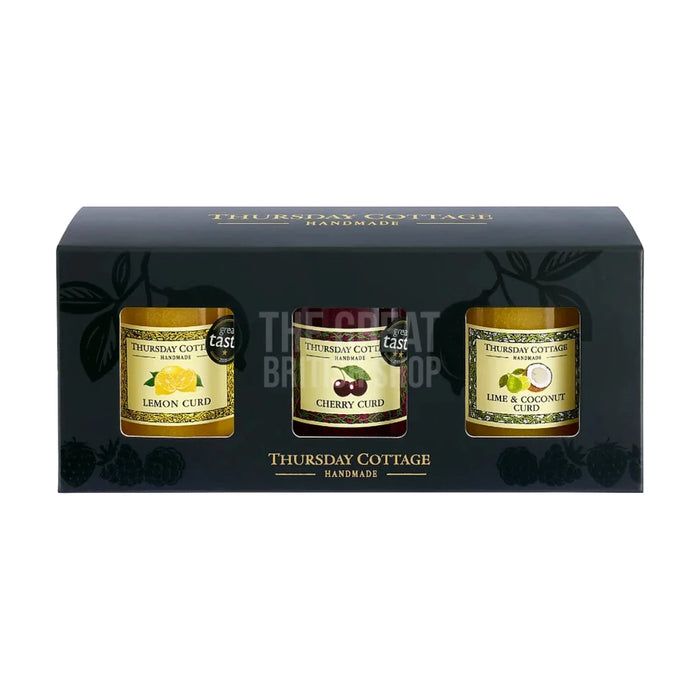 Thursday Cottage Deluxe Curd Trio Gift Set - 336g imported British grocery product available in Canada