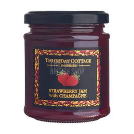 Thursday Cottage Deluxe Strawberry Jam with Champagne - 210g imported British grocery product available in Canada