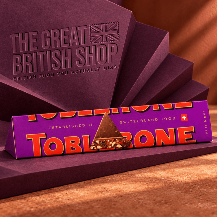 Toblerone Fruit & Nut Bar - 360g imported British grocery product available in Canada