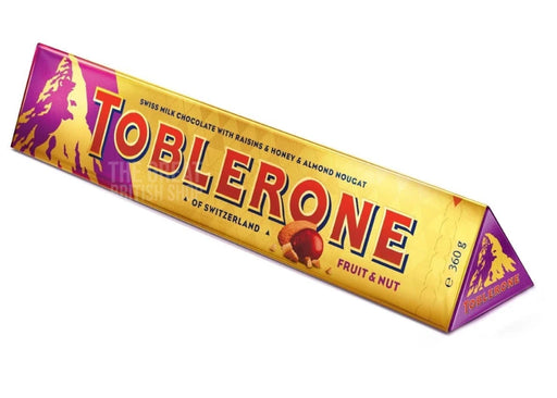 Toblerone Fruit & Nut Bar - 360g imported British grocery product available in Canada