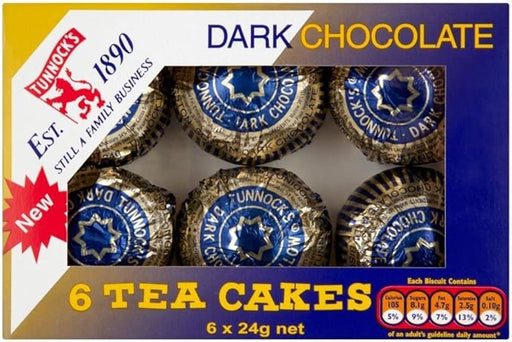 Tunnocks Teacakes Dark Chocolate - 6 Pack imported British grocery product available in Canada