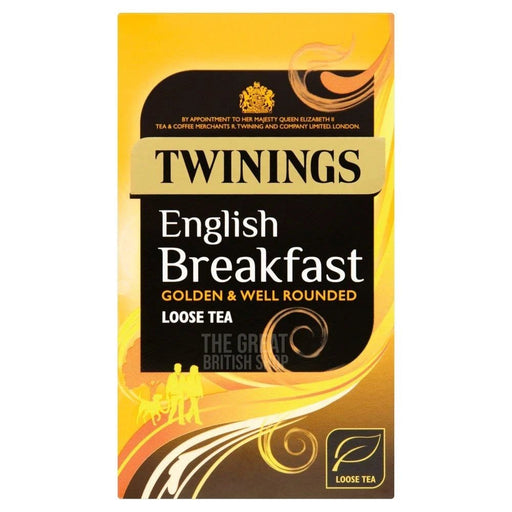 Twinings English Breakfast Tea Loose Leaf - 125g imported British grocery product available in Canada