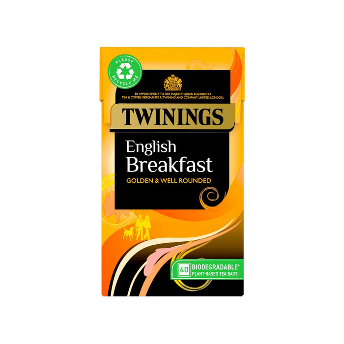 Twinings Tea English Breakfast - 40 Tea Bags | British Store Online | The Great British Shop