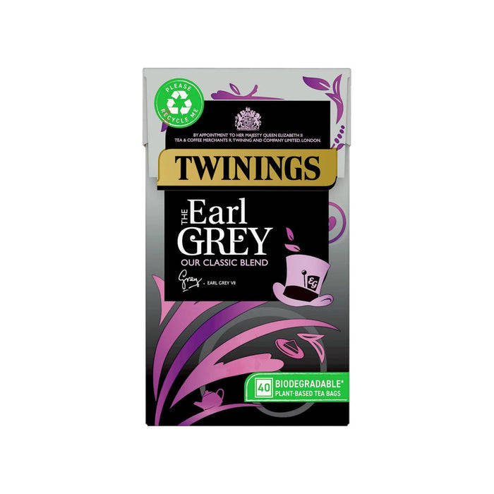 Twinings The Earl Grey - 40 Tea Bags imported British grocery product available in Canada