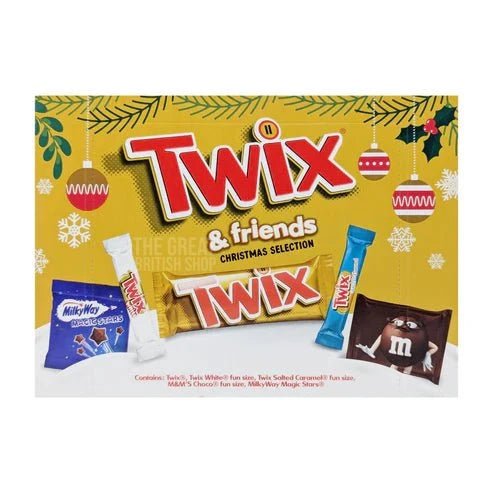 Twix & Friends Medium Selection Box - 140g imported British grocery product available in Canada