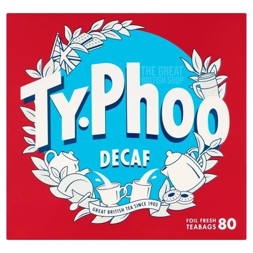 TyPhoo Decaf - 80 Bags imported British grocery product available in Canada