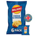 Walkers Crisps Cheese & Onion - 6 Pack imported British grocery product available in Canada