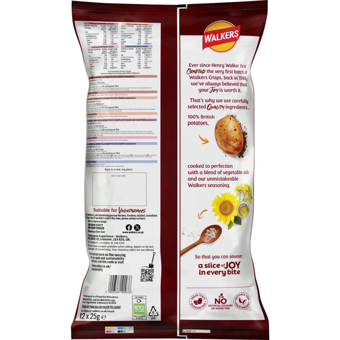 Walkers Crisps Meaty - 12 Pack imported British grocery product available in Canada