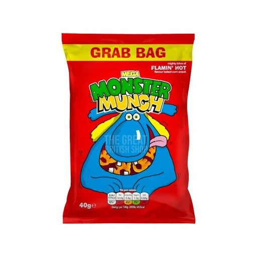 Walkers Monster Munch Flamin Hot - 40g imported British grocery product available in Canada