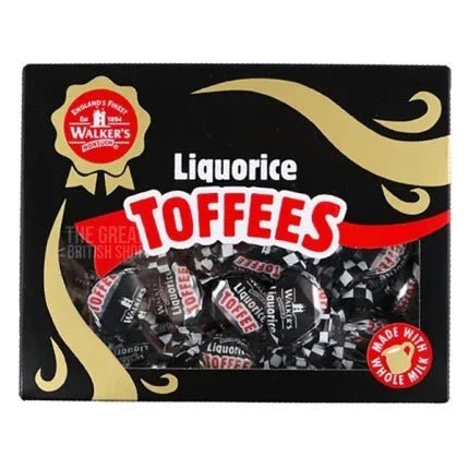 Walker's Nonsuch Liquorice Toffees Gift Box - 350g imported British grocery product available in Canada