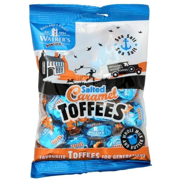 Walker's Nonsuch Salted Caramel Toffees - 150g imported British grocery product available in Canada