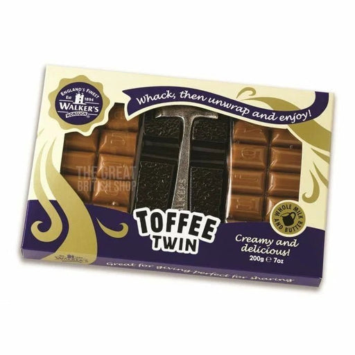 Walker's Nonsuch Toffee Twin With Hammer - 200g imported British grocery product available in Canada