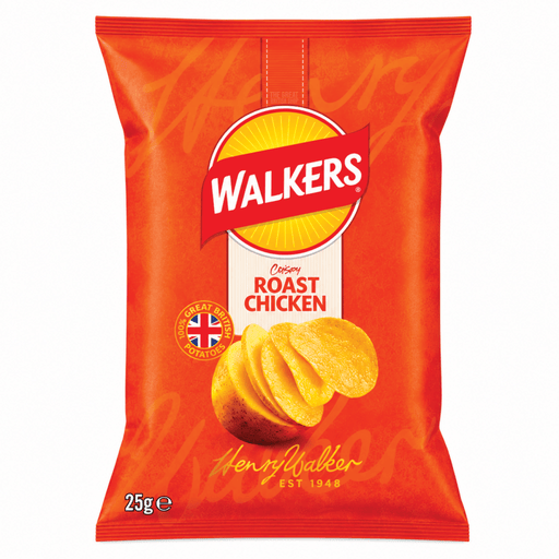 Walkers Roast Chicken - 25g imported British grocery product available in Canada