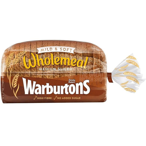 Warburtons Wholemeal Bread - 800g imported British grocery product available in Canada