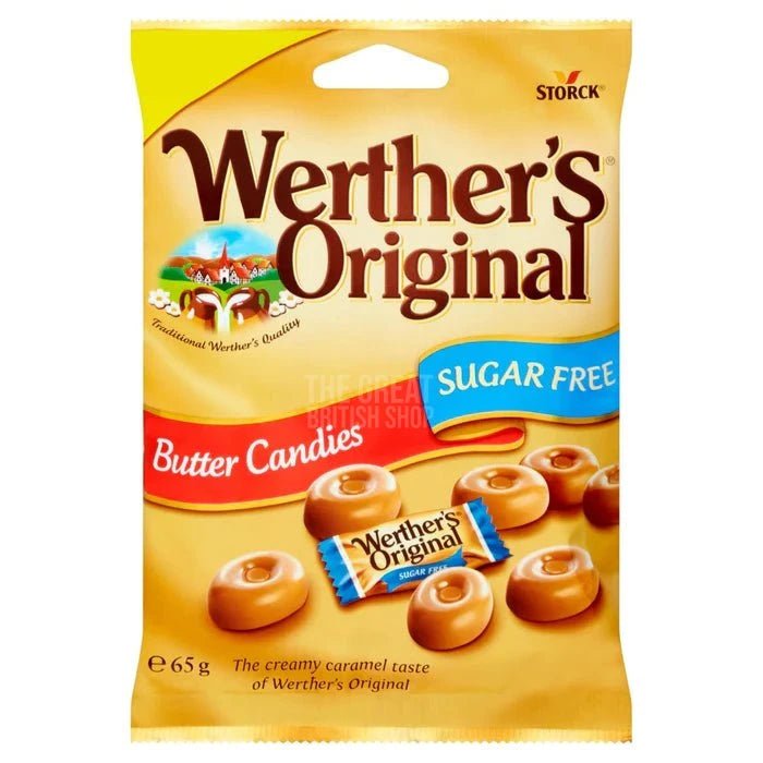 Werther's Original Sugar Free Butter Candy - 65g imported British grocery product available in Canada