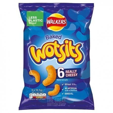 Wotsits - 6 Pack imported British grocery product available in Canada
