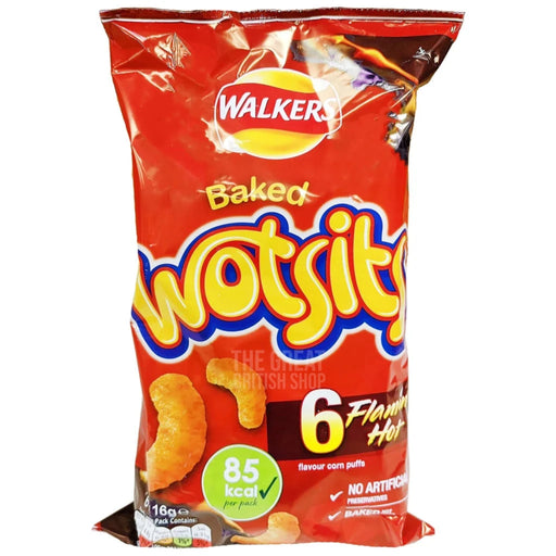 Wotsits Flamin Hot - 6 Pack imported British grocery product available in Canada