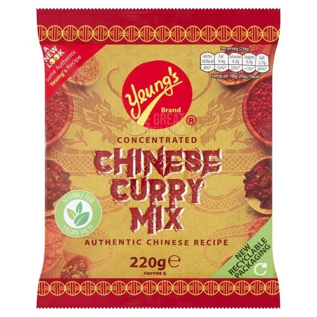 Yeung's Curry Mix - 220g imported British grocery product available in Canada