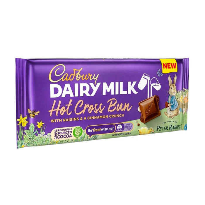 CADBURY DAIRY MILK HOT CROSS BUN BAR 110G | British Store Online | The Great British Shop